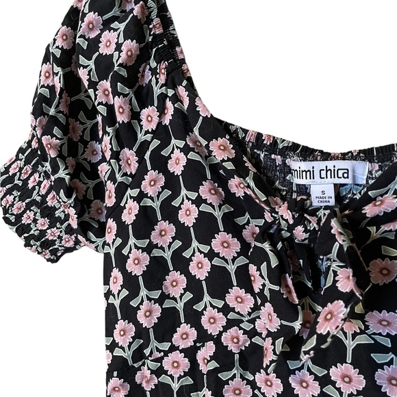 MIDI floral 90s summer dress with pockets - Picture 4 of 6